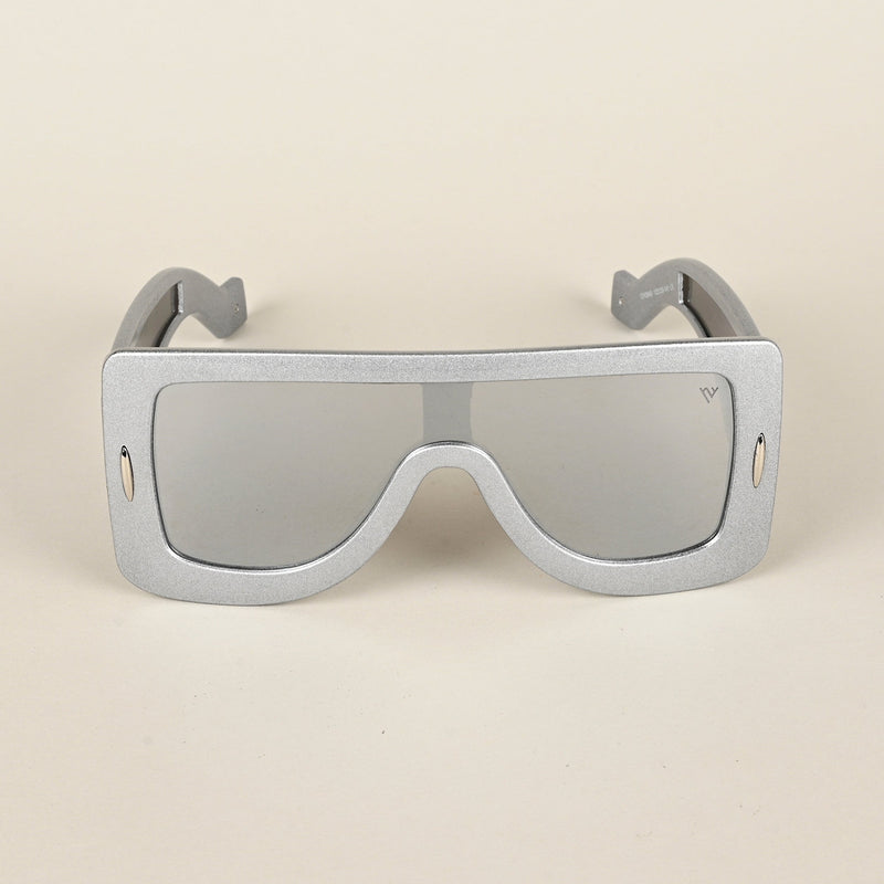 Wayfarer Sunglasses (Grey Lens | Silver Frame - MG4972)