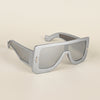 Wayfarer Sunglasses (Grey Lens | Silver Frame - MG4972)