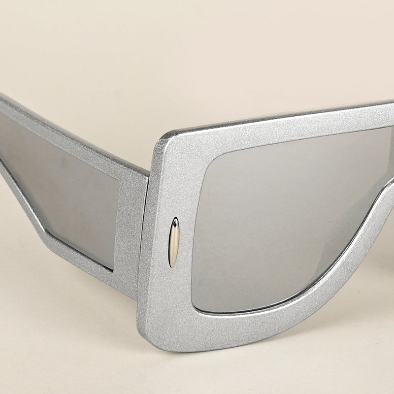 Wayfarer Sunglasses (Grey Lens | Silver Frame - MG4972)