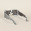 Wayfarer Sunglasses (Grey Lens | Silver Frame - MG4972)