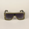 Wayfarer Sunglasses (Grey & Clear Lens | Green Frame - MG4973)