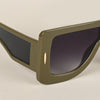 Wayfarer Sunglasses (Grey & Clear Lens | Green Frame - MG4973)
