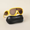 Wayfarer Sunglasses (Brown Lens | Yellow Frame - MG4977)