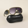Wayfarer Sunglasses (Grey & Clear Lens | Green Frame - MG4976)
