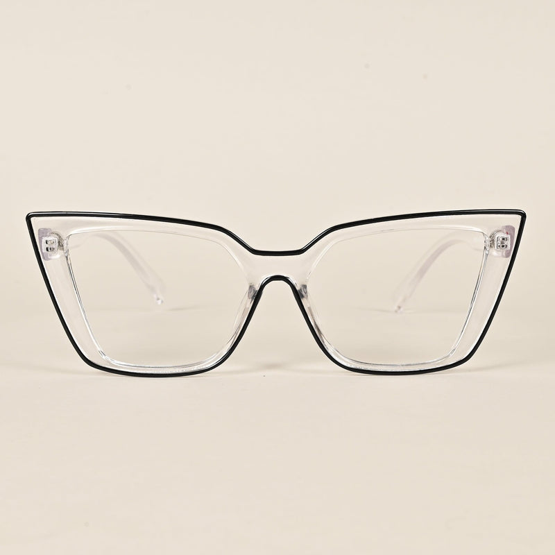 Voyage Black & Clear Cateye Eyeglasses for Women - MG4023