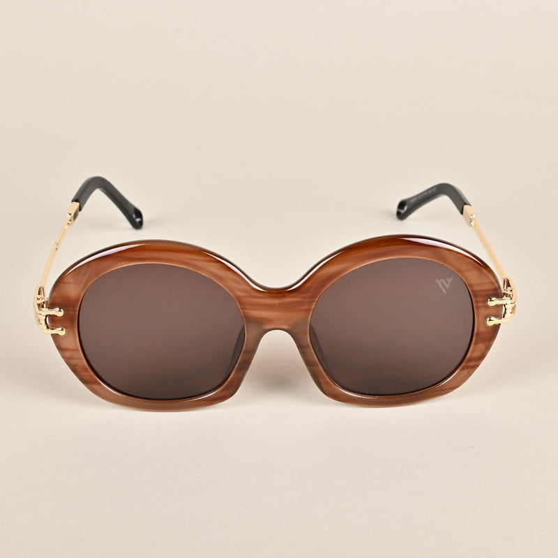 Voyage Brown Over Size Sunglasses (86585MG3910)