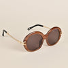 Over Size Brown Sunglasses - MG3910