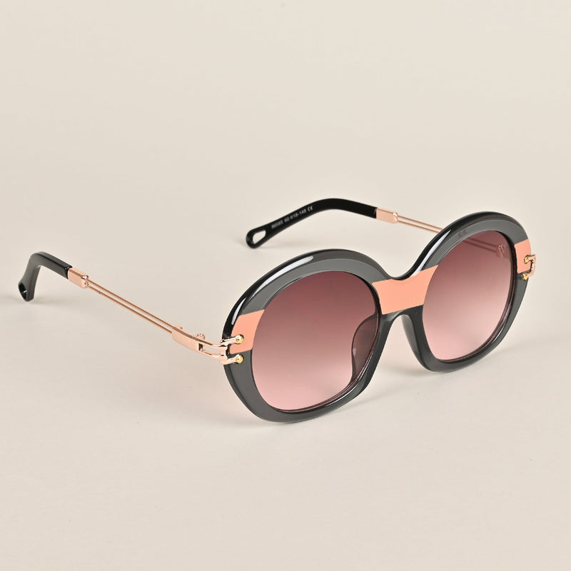 Light Brown & Pink Over Size Sunglasses - MG3912