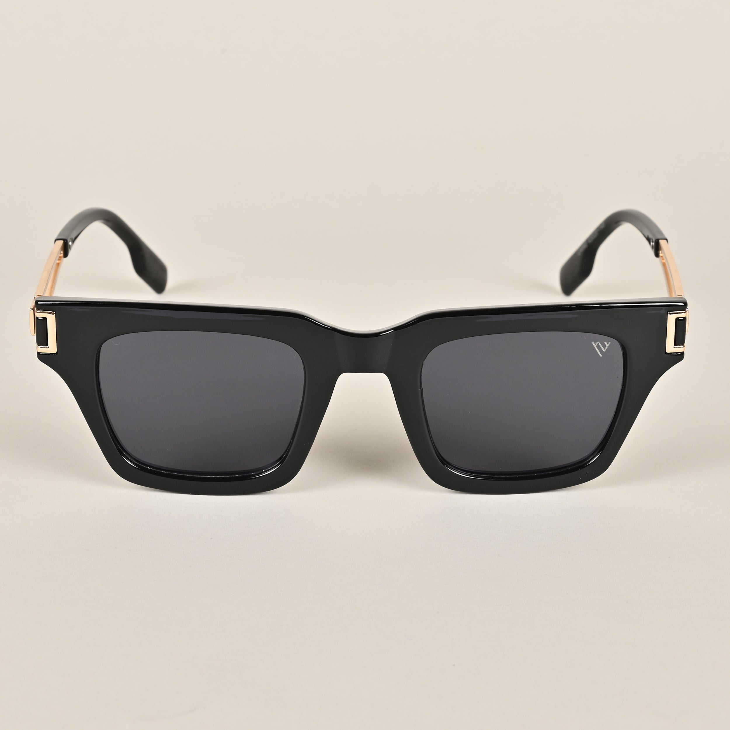 Voyage Black Wayfarer Sunglasses (LH060MG3924)