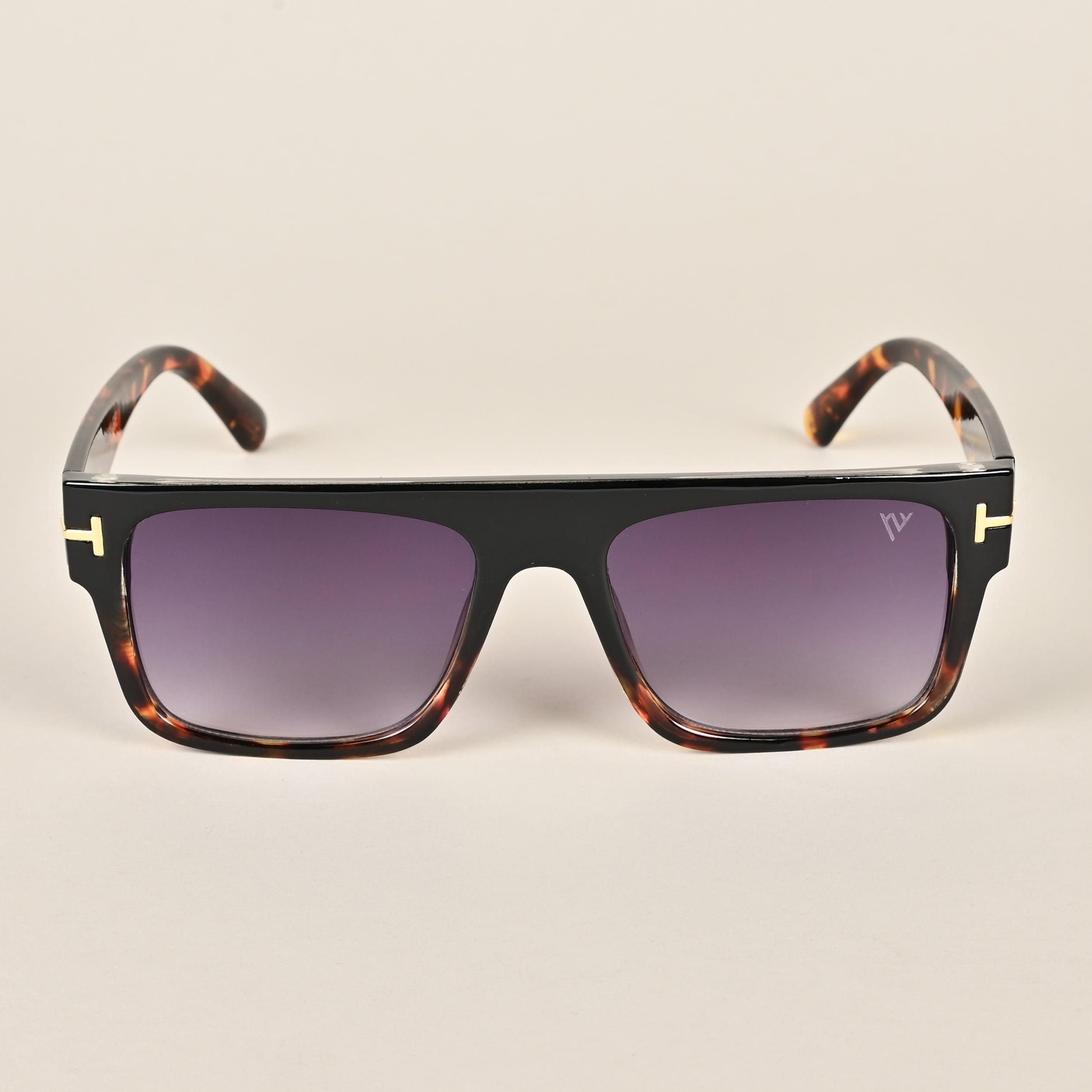 Voyage Black & Brown Wayfarer Sunglasses (A16MG3934)