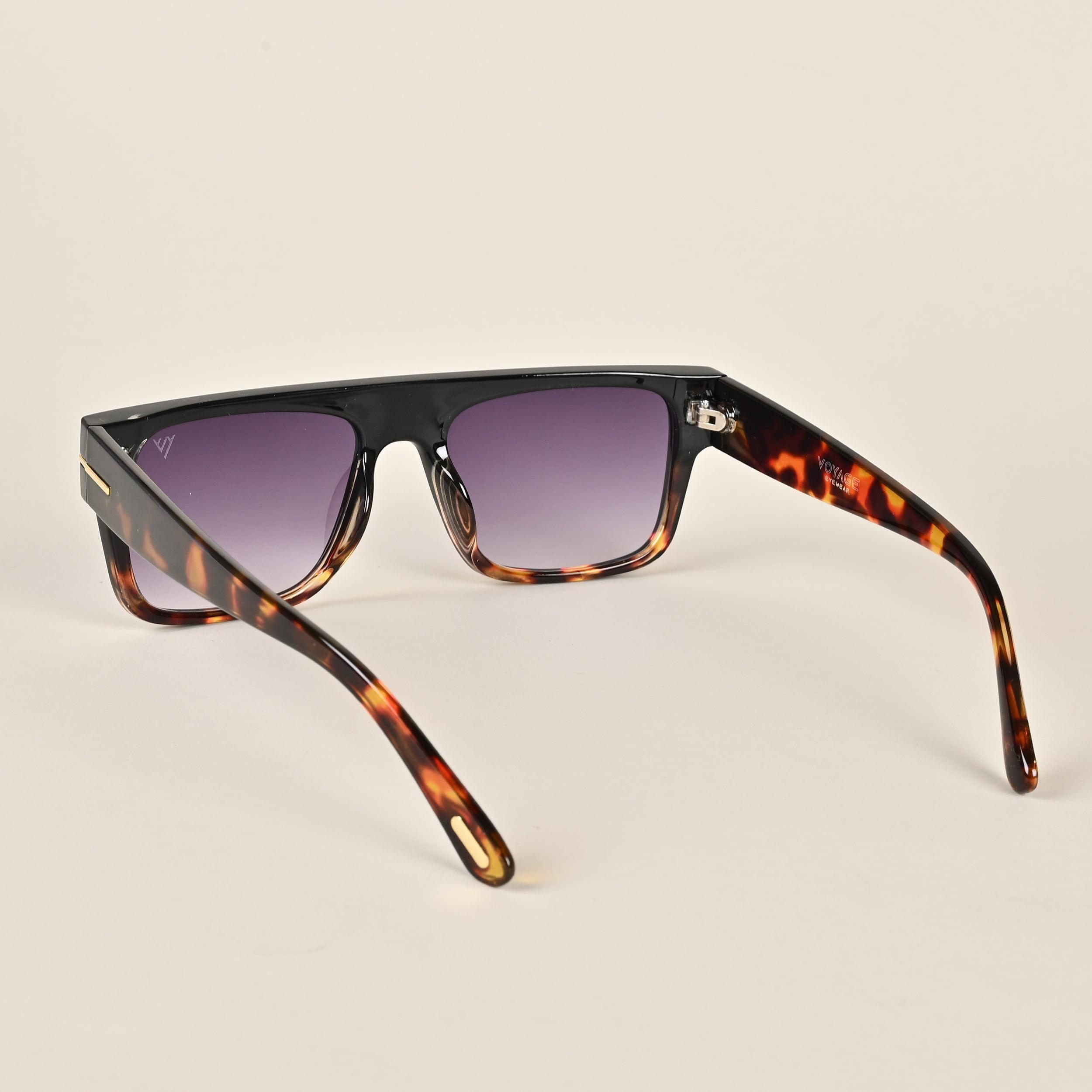 Voyage Black & Brown Wayfarer Sunglasses - MG3934