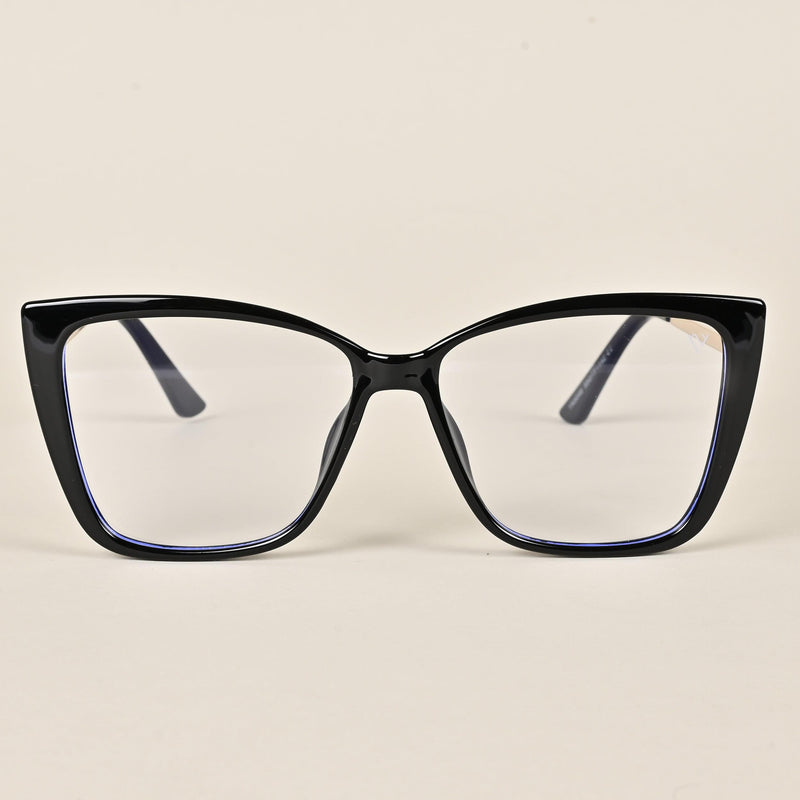 Voyage Black Cateye Eyeglasses for Women - MG4011