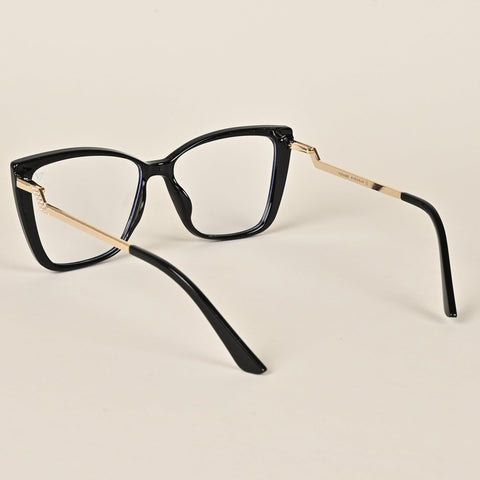 Voyage Black Cateye Eyeglasses for Women - MG4011