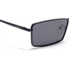 Kaizen | Black Rectangle Polarized Sunglasses | Black Frame - PMG7926