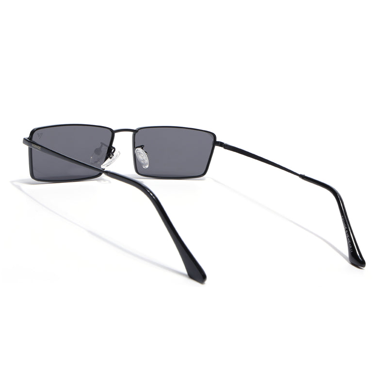 Kaizen | Black Rectangle Polarized Sunglasses | Black Frame - PMG7926