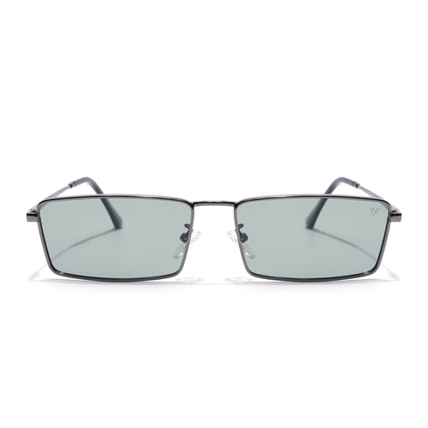 Kaizen | Grey Rectangle Polarized Sunglasses | Grey Frame - PMG7927