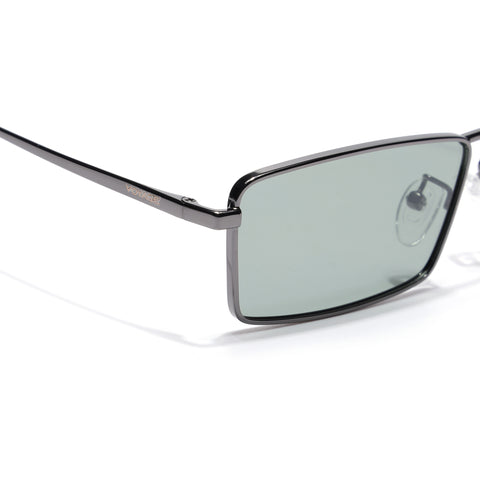 Kaizen | Grey Rectangle Polarized Sunglasses | Grey Frame - PMG7927