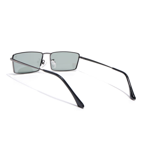 Kaizen | Grey Rectangle Polarized Sunglasses | Grey Frame - PMG7927