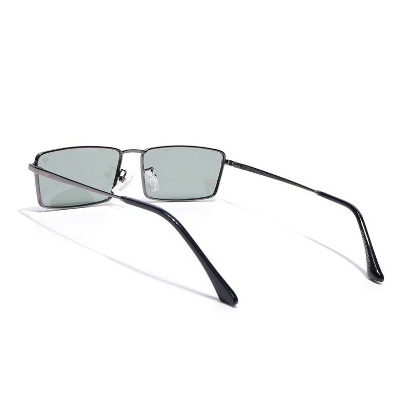 Kaizen | Grey Rectangle Polarized Sunglasses | Grey Frame - PMG7927