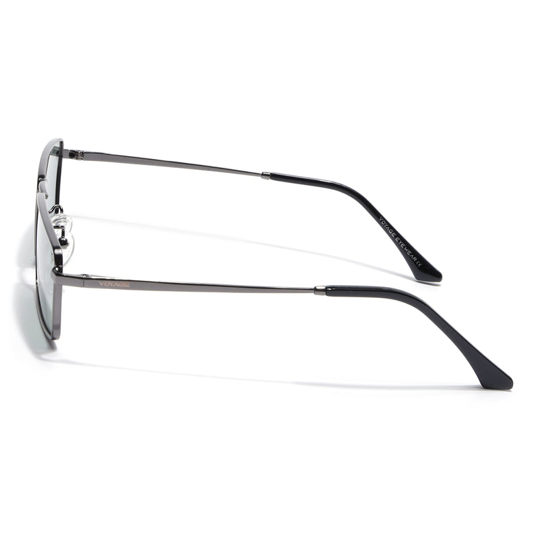 Kaizen | Grey Rectangle Polarized Sunglasses | Grey Frame - PMG7927