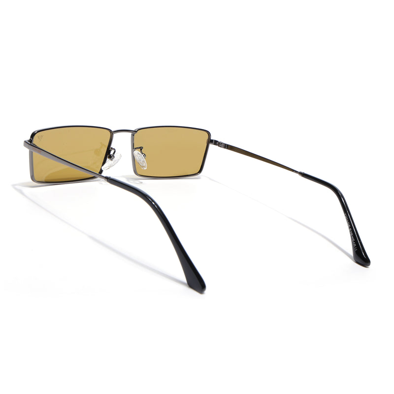Kaizen | Olive Rectangle Polarized Sunglasses | Grey Frame - PMG7928