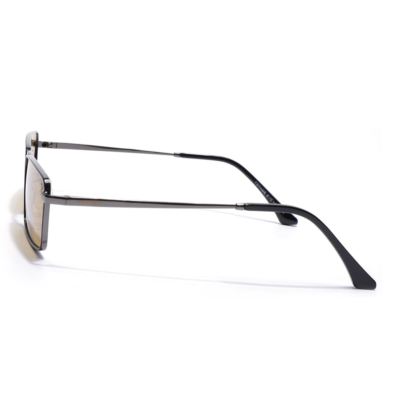 Kaizen | Olive Rectangle Polarized Sunglasses | Grey Frame - PMG7928