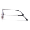 Kaizen | Red Rectangle Polarized Sunglasses | Silver Frame - PMG7929