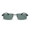 Vortex | Jade Green Rimless Sunglasses | Black Frame - MG7991