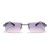 Vortex | Purple Rimless Sunglasses | Grey Frame - MG7992