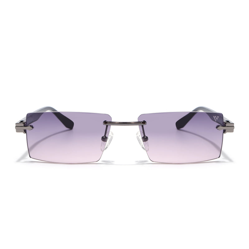 Vortex | Purple Rimless Sunglasses | Grey Frame - MG7992