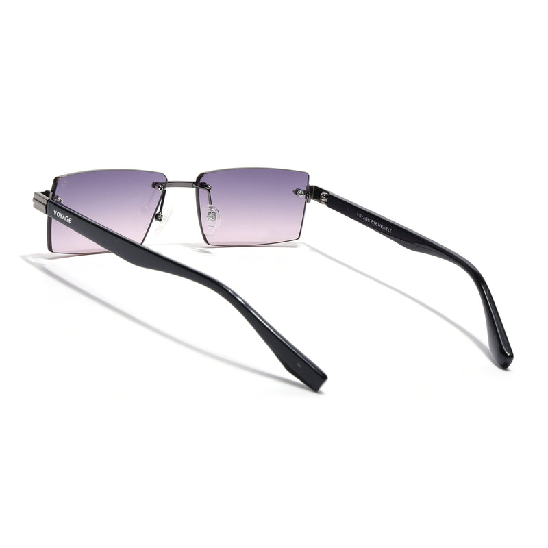 Vortex | Purple Rimless Sunglasses | Grey Frame - MG7992