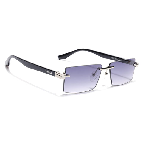 Vortex | Grey Rimless Sunglasses | Silver Frame - MG7993