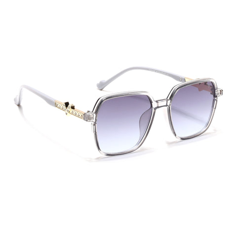 Grey & Blue Square Sunglasses - MG4232
