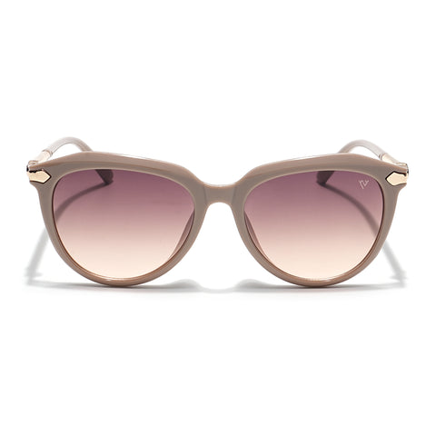 Oval Brown & Clear Sunglasses - MG4224