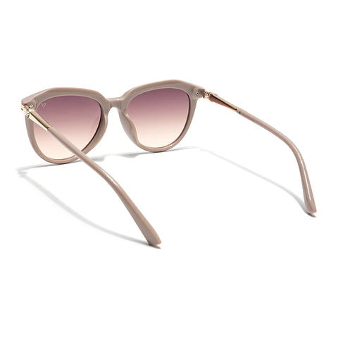 Oval Brown & Clear Sunglasses - MG4224