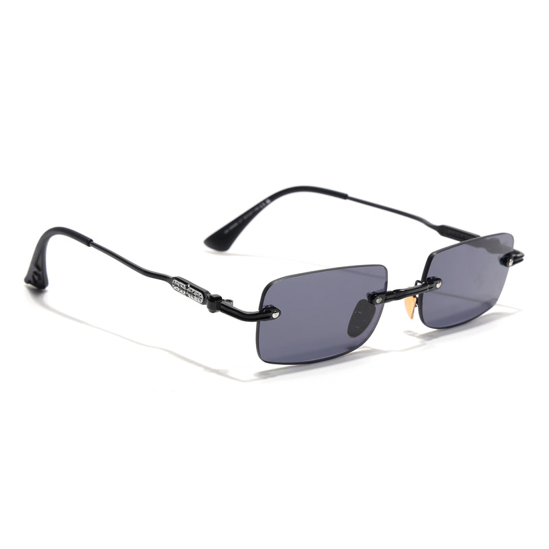 Godex | Black Rimless Sunglasses | Black Frame - MG9133