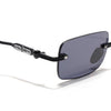 Godex | Black Rimless Sunglasses | Black Frame - MG9133