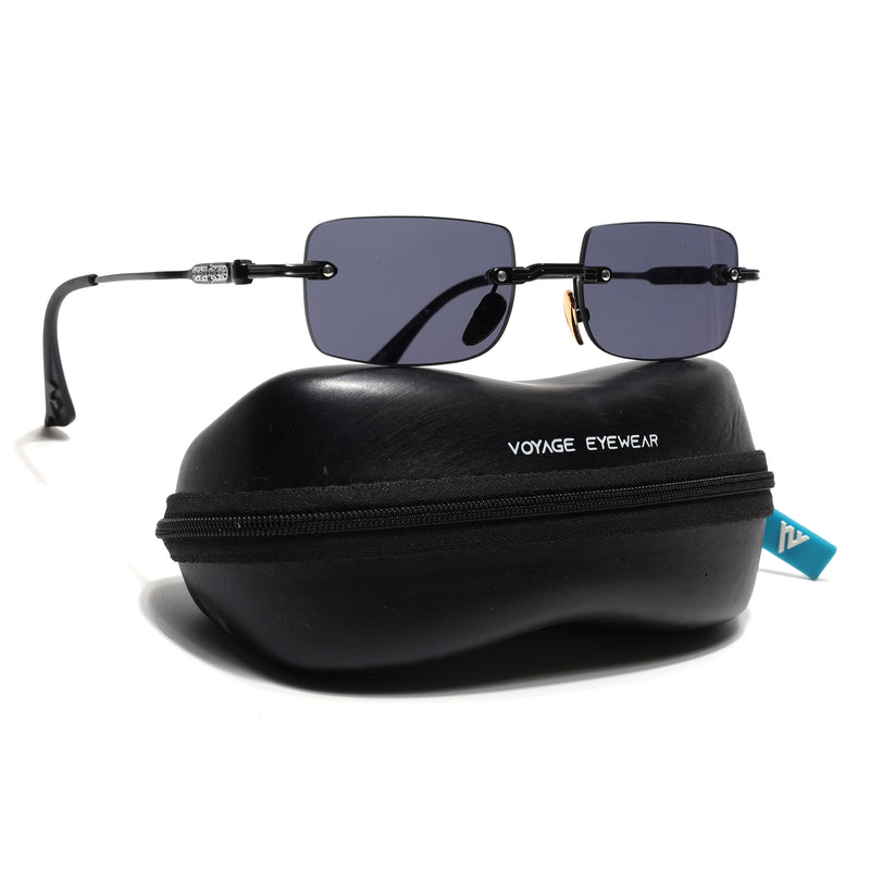 Godex | Black Rimless Sunglasses | Black Frame - MG9133
