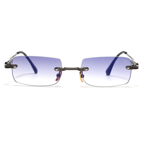 Godex | Grey Rimless Sunglasses | Gunmetal Frame - MG9123
