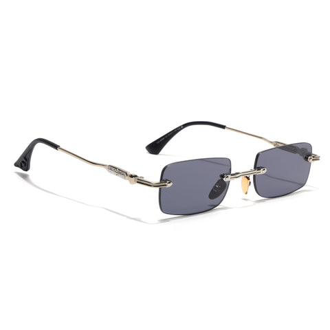 Godex | Black Rimless Sunglasses | Silver Frame - MG9124