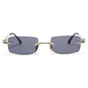 Godex | Black Rimless Sunglasses | Silver Frame - MG9124