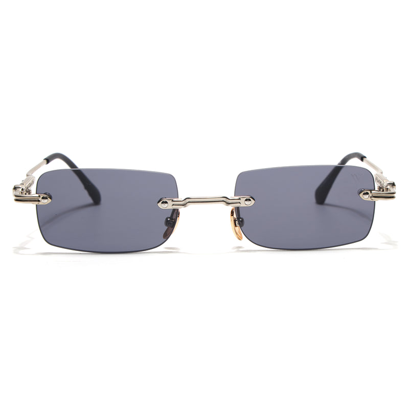 Godex | Black Rimless Sunglasses | Silver Frame - MG9124