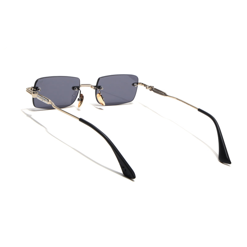 Godex | Black Rimless Sunglasses | Silver Frame - MG9124