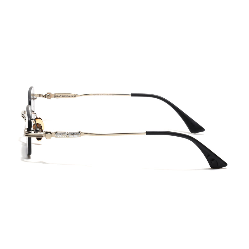 Godex | Black Rimless Sunglasses | Silver Frame - MG9124