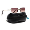 Godex | Brown Rimless Sunglasses | Golden Frame - MG9126
