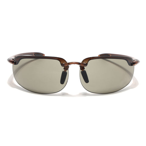 Stratos | Olive Black Wrap Around Sunglasses | MG9114