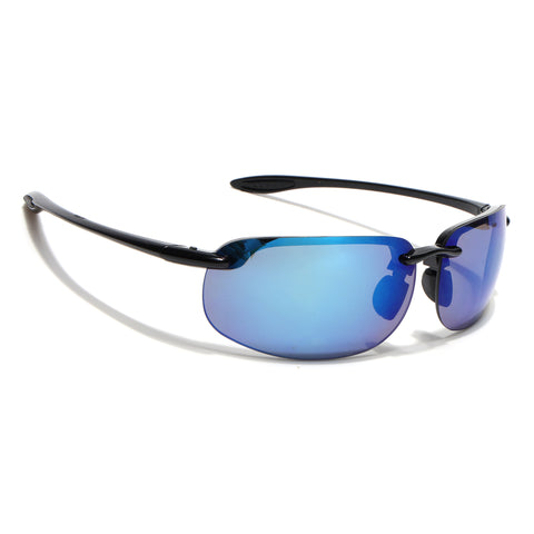 Stratos | Shiny Transparent Blue Wrap Around Sunglasses | MG9115