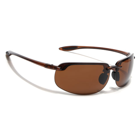 Stratos | Brown Wrap Around Sunglasses | MG9116