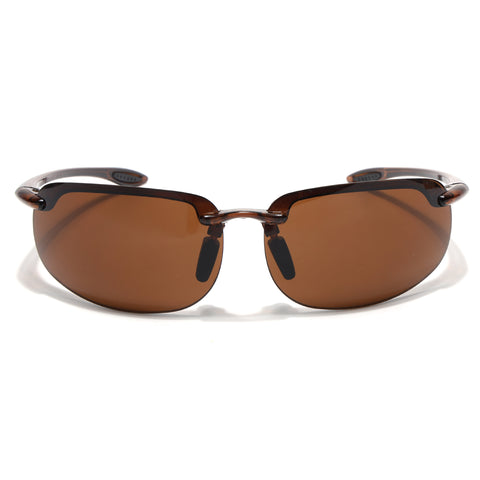 Stratos | Brown Wrap Around Sunglasses | MG9116