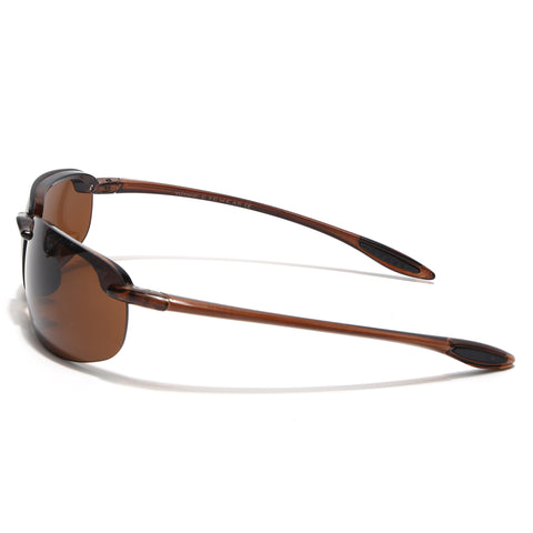 Stratos | Brown Wrap Around Sunglasses | MG9116